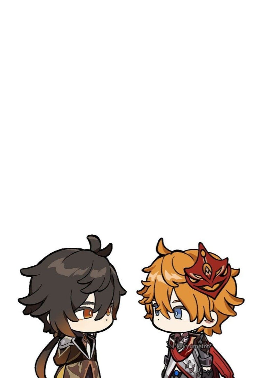 Zhongli.Childe. Художественные узоры, Иллюстрации, Геометрический постер