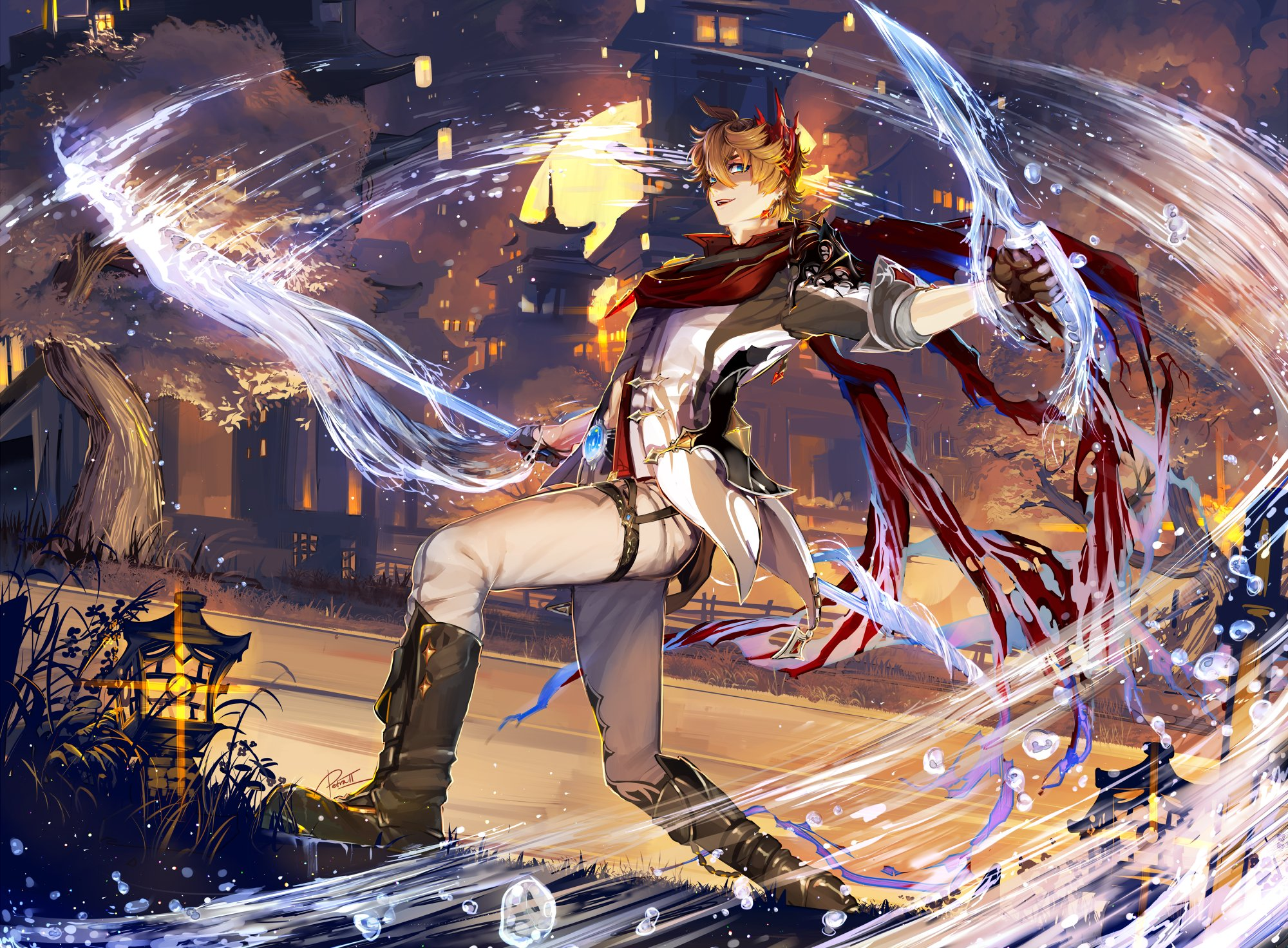 Tartaglia Childe (Genshin Impact) HD Wallpaper and Background