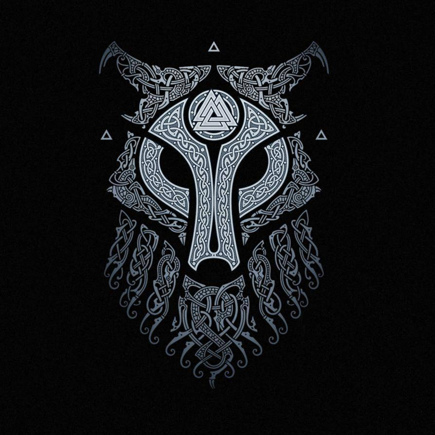 Download Norse Ulfhednar Wolf Emblem Wallpaper