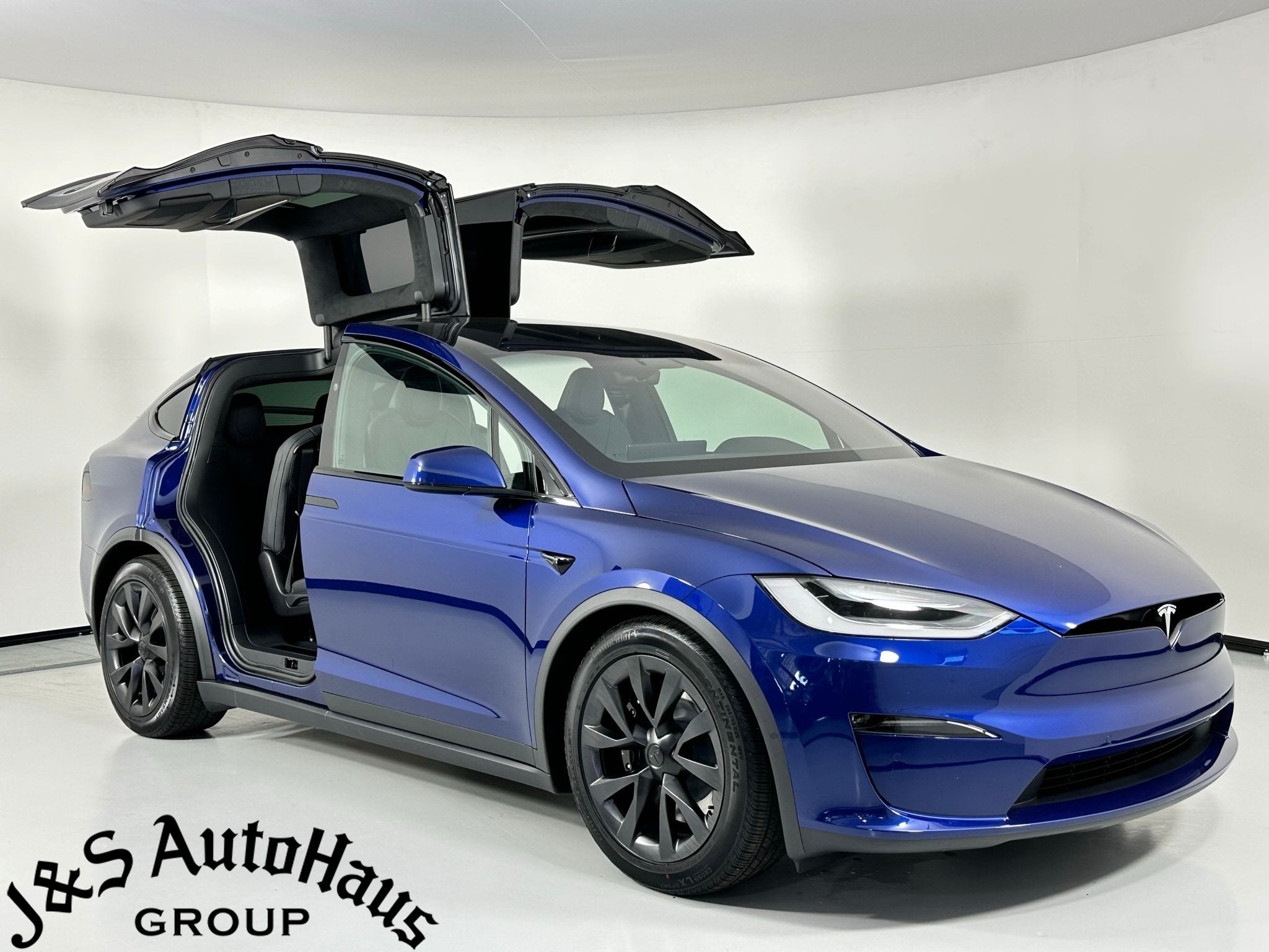 Used 2023 Tesla Model X at J &S AutoHaus Group. VIN: 7SAXCAE57PF366441