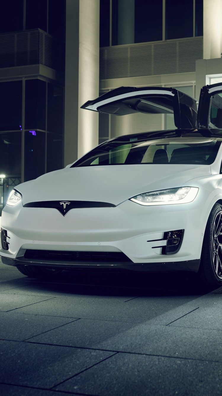 Tesla Model X iPhone Wallpaper