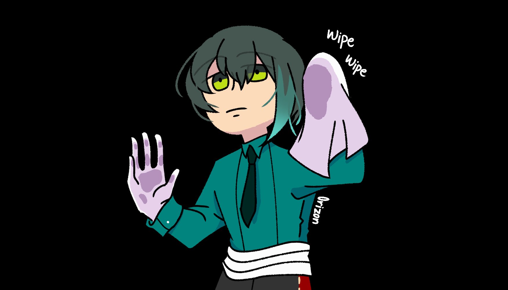 Ikko.. ART ACC MOVED is here to remind you to clean your screen! #obeymeshallwedate #obeyme #obeymemasters