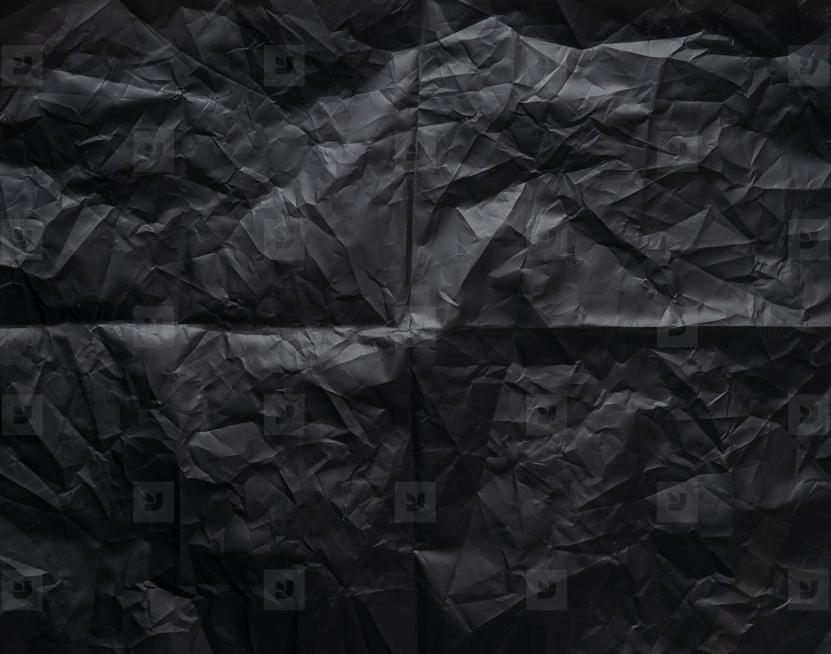 Black a crumpled paper texture