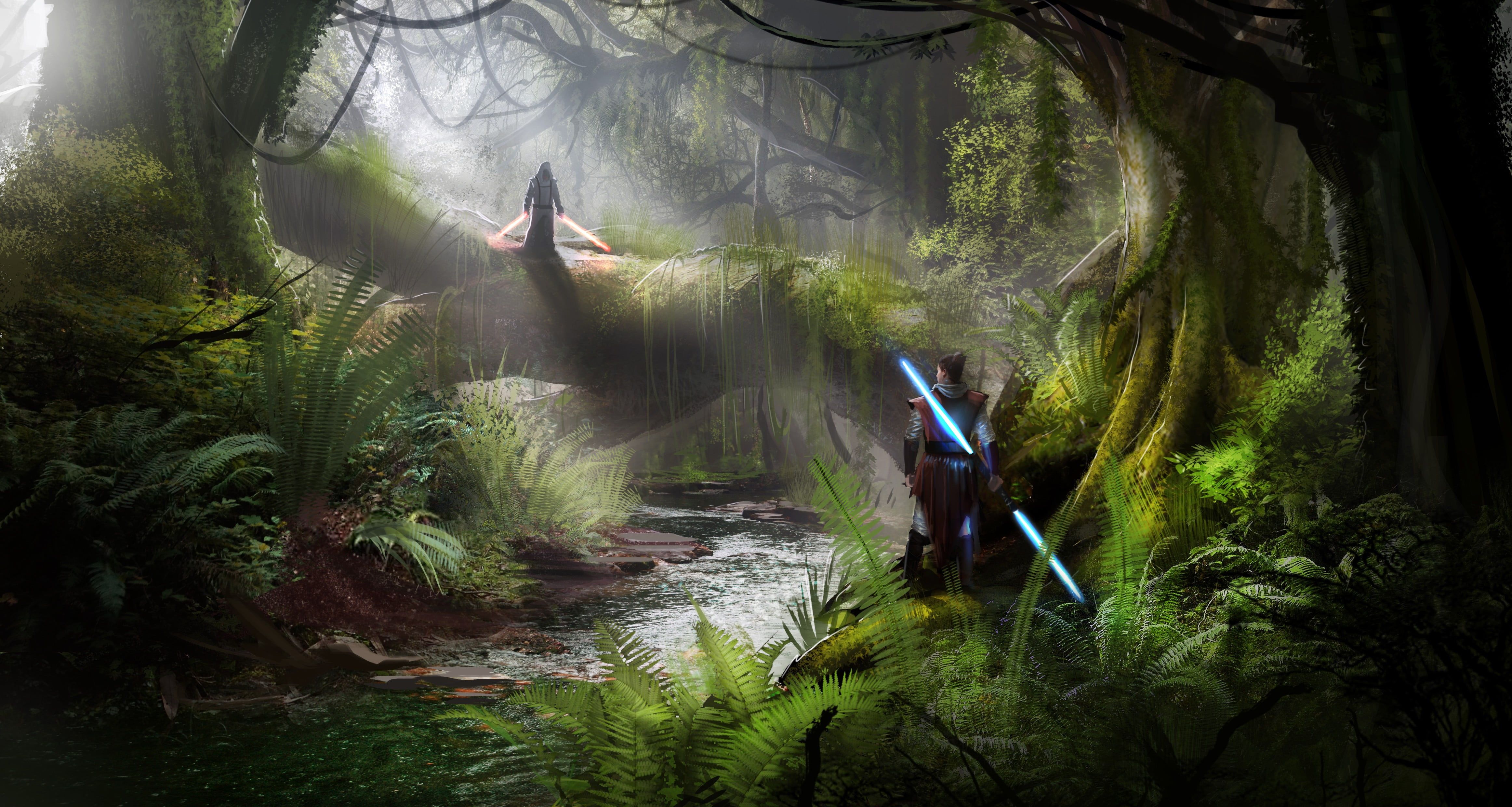 forest wallpaper #Jedi #lightsaber #Sith #forest K #wallpaper #hdwallpaper #desktop. Forest wallpaper, Sith, Star wars characters wallpaper