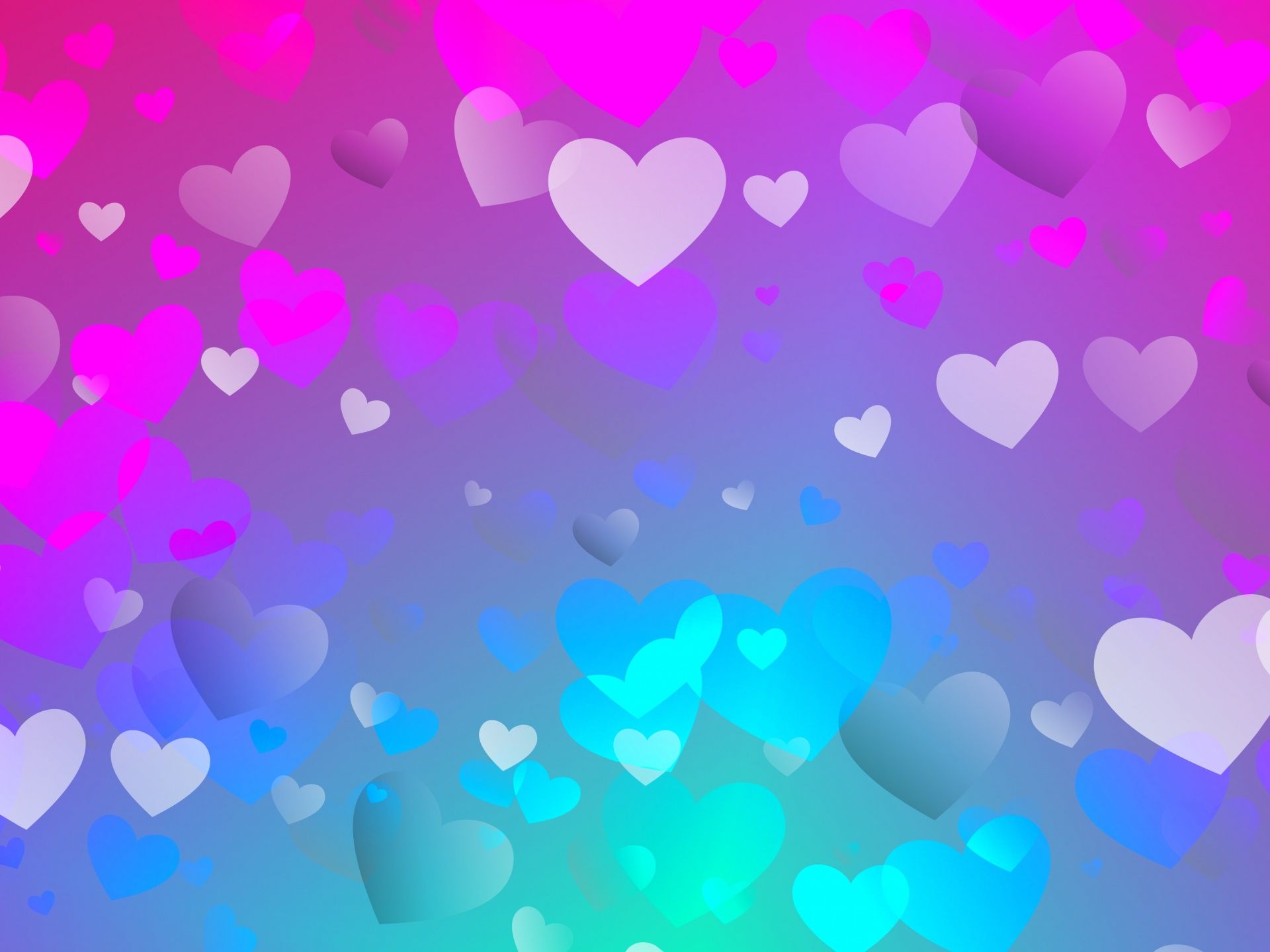 Pink Hearts Free Domain Picture. Valentine background, Portfolio cover design, Blue heart