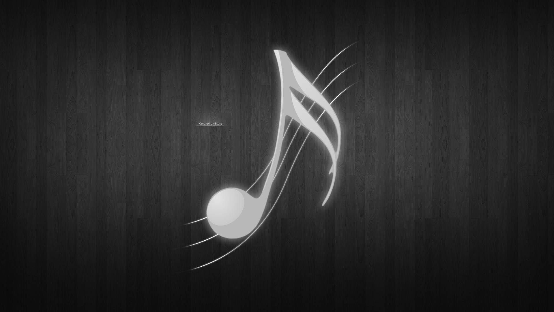 Download Black And White Cute Music Sixteenth Note Wallpaper