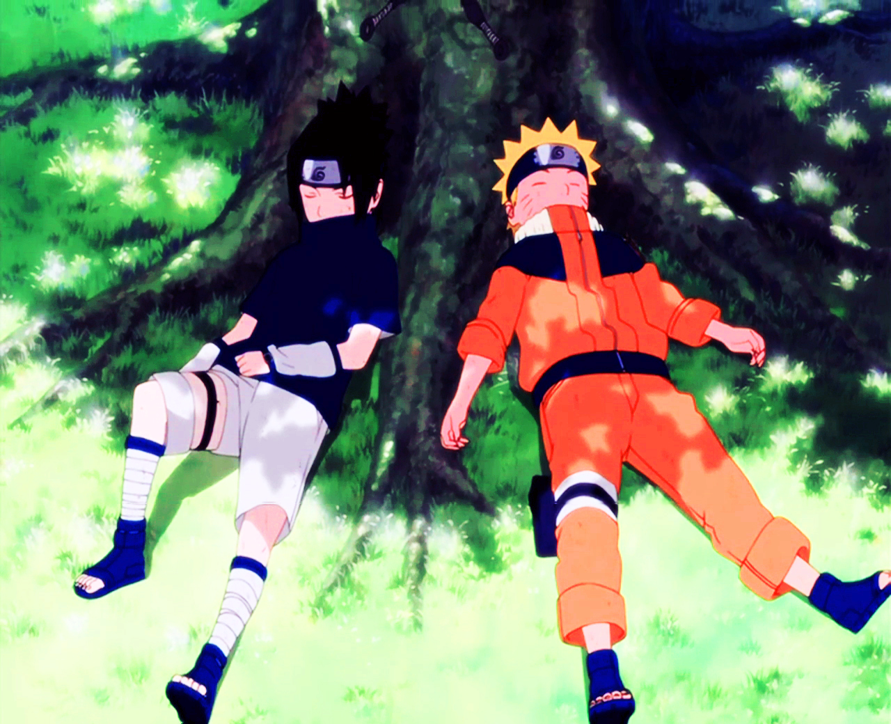 anime, Uzumaki Naruto, Uchiha Sasuke, screenshot Gallery HD Wallpaper