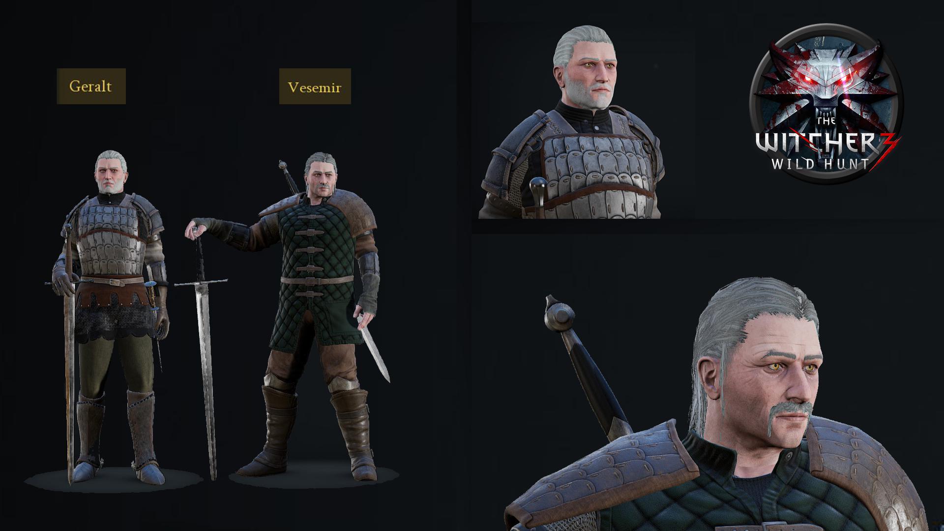 Geralt of Rivia and Vesemir from The Witcher 3