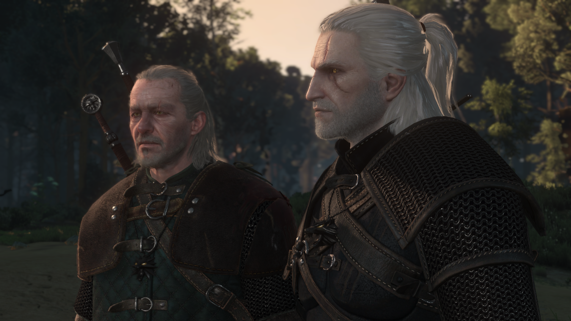 Vesemir and Geralt at The Witcher 3 Nexus and community