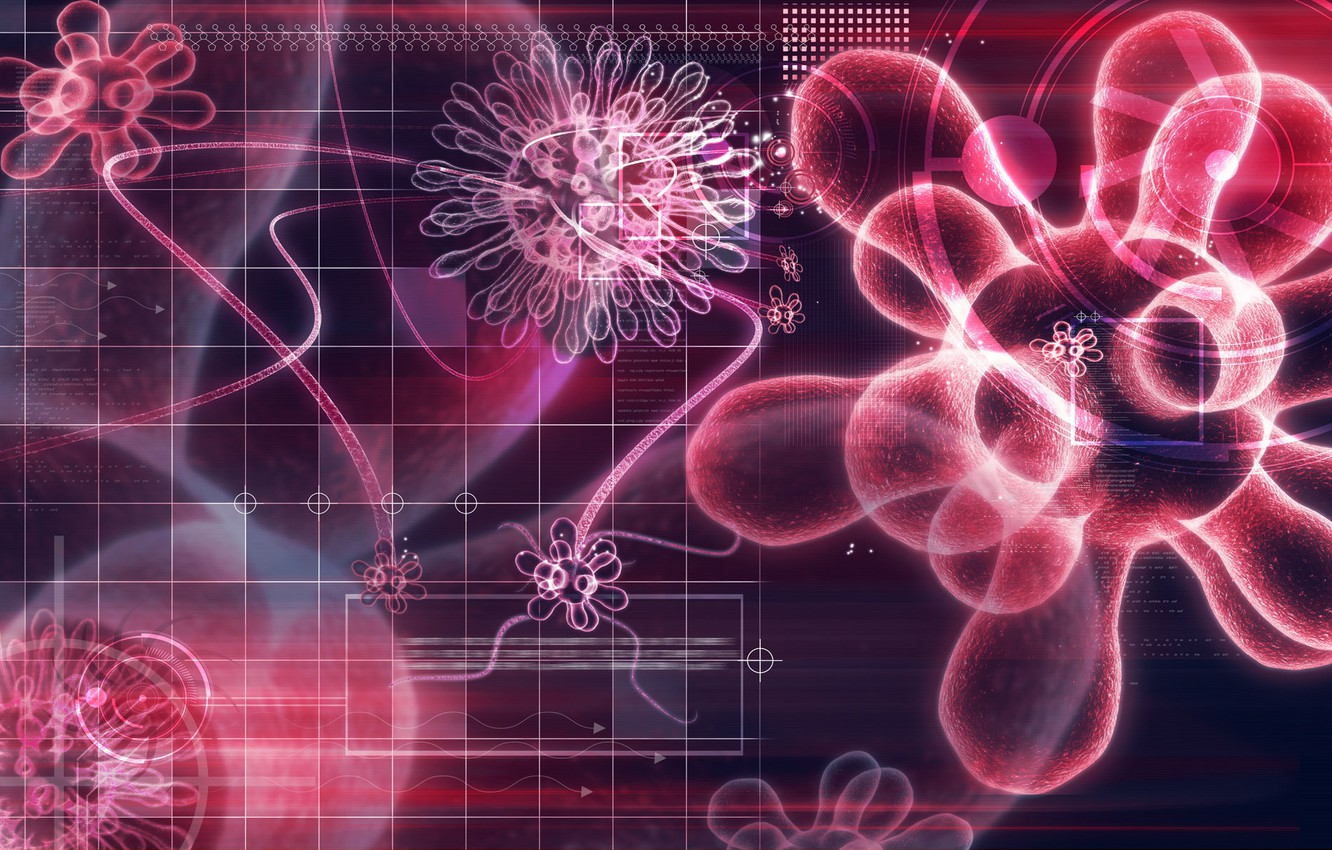 Wallpaper future, tech, biology image for desktop, section абстракции