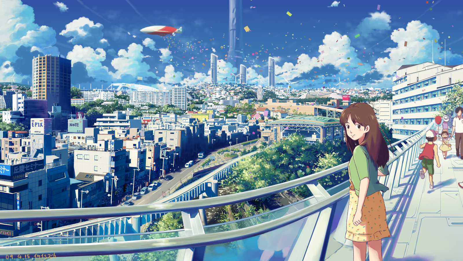Anime City Wallpaper