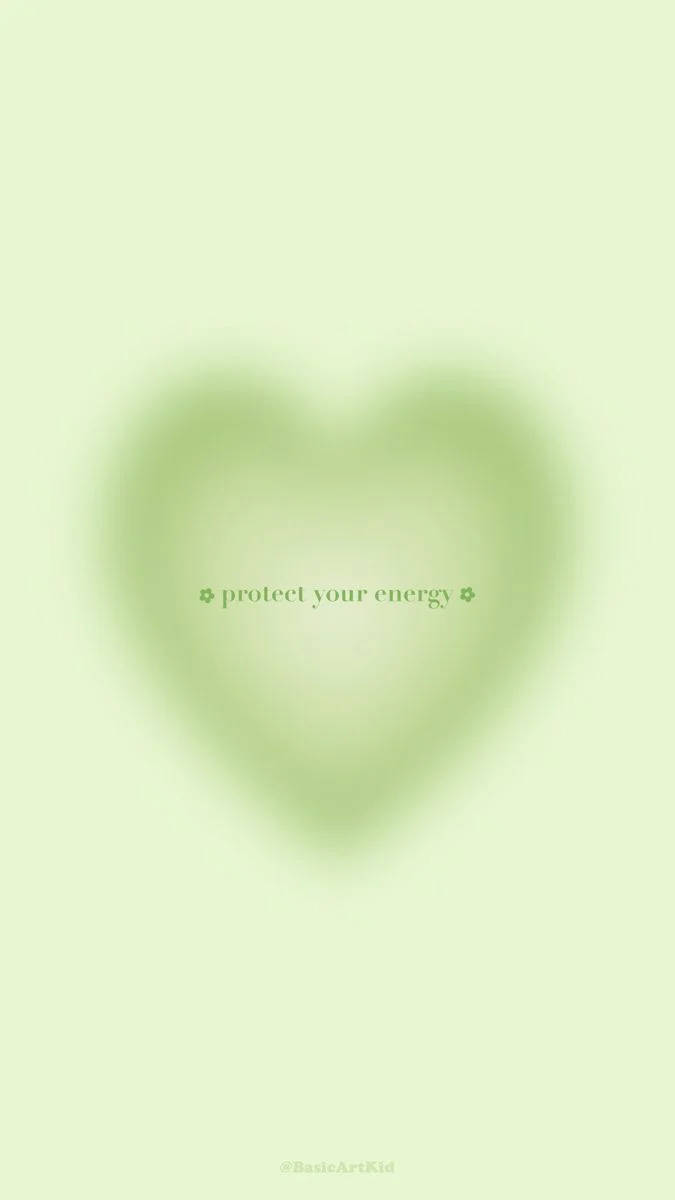 Download Protect Your Energy Green Aura Aesthetic Wallpaper