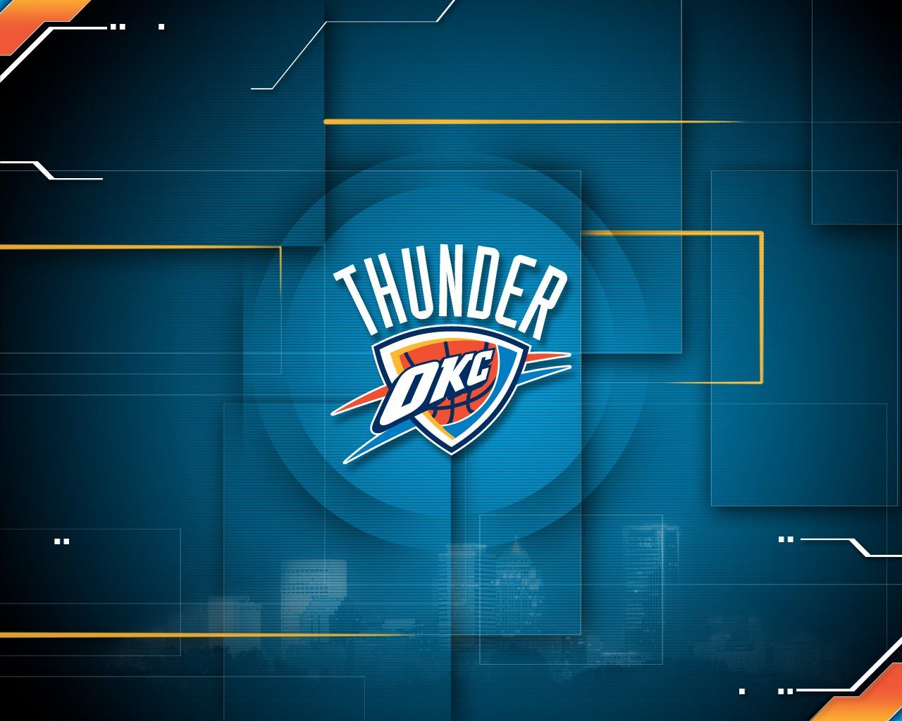 OKC Thunder Basketball Desktop Wallpaper