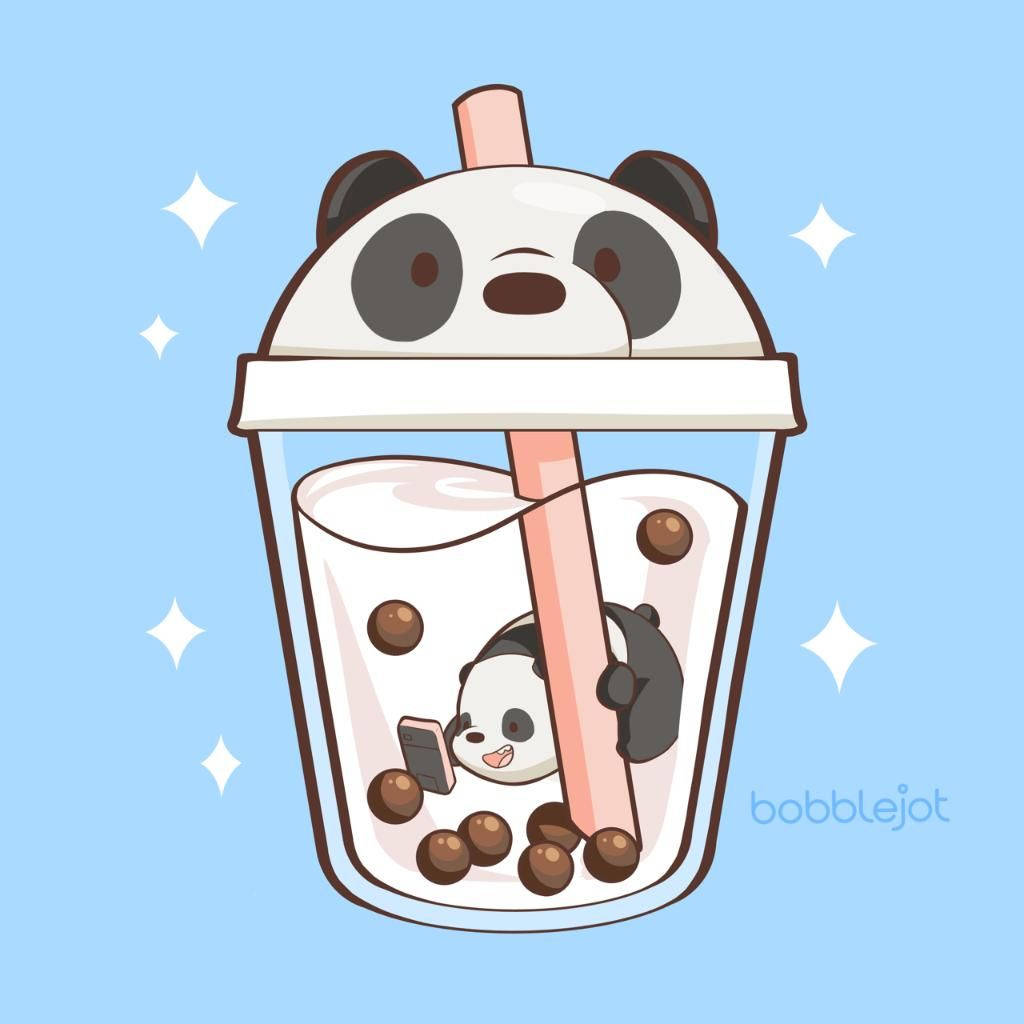 Download Boba Panda We Bare Bears Wallpaper