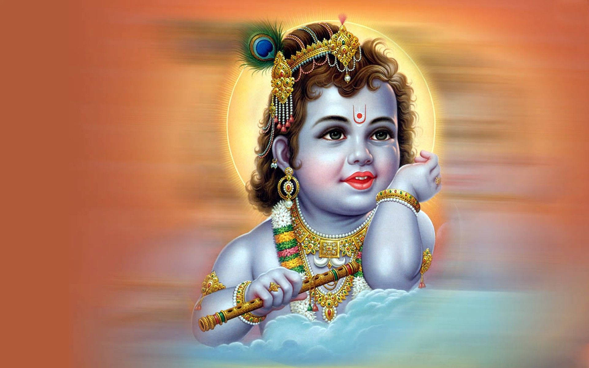 Download Hindu God Bal Krishna Desktop Wallpaper