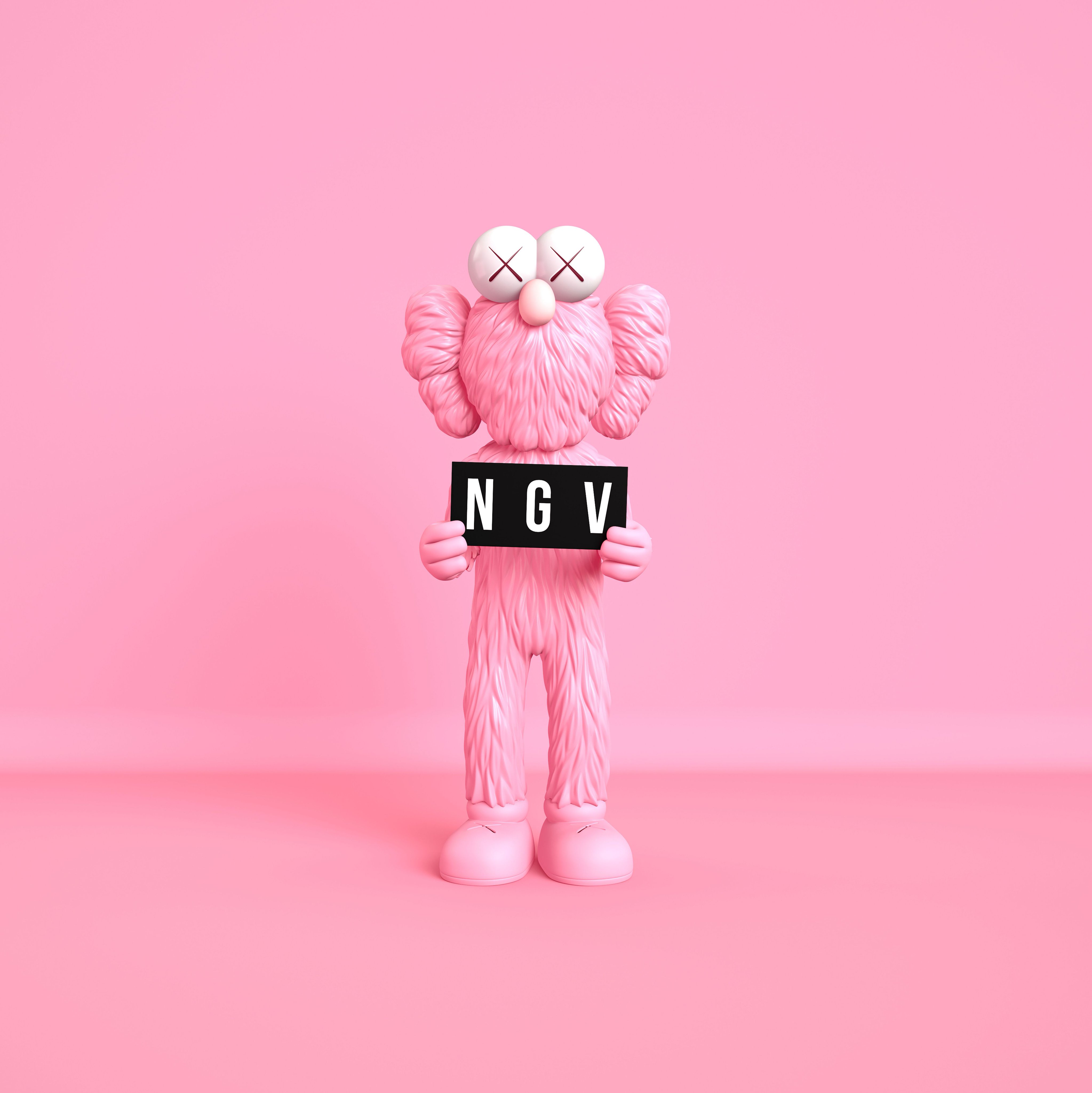 Kaws Pink Wallpapers Wallpaper Cave