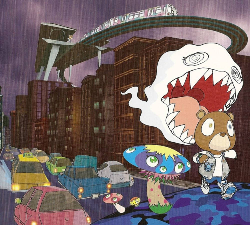 Download Kanye West Bear Colorful