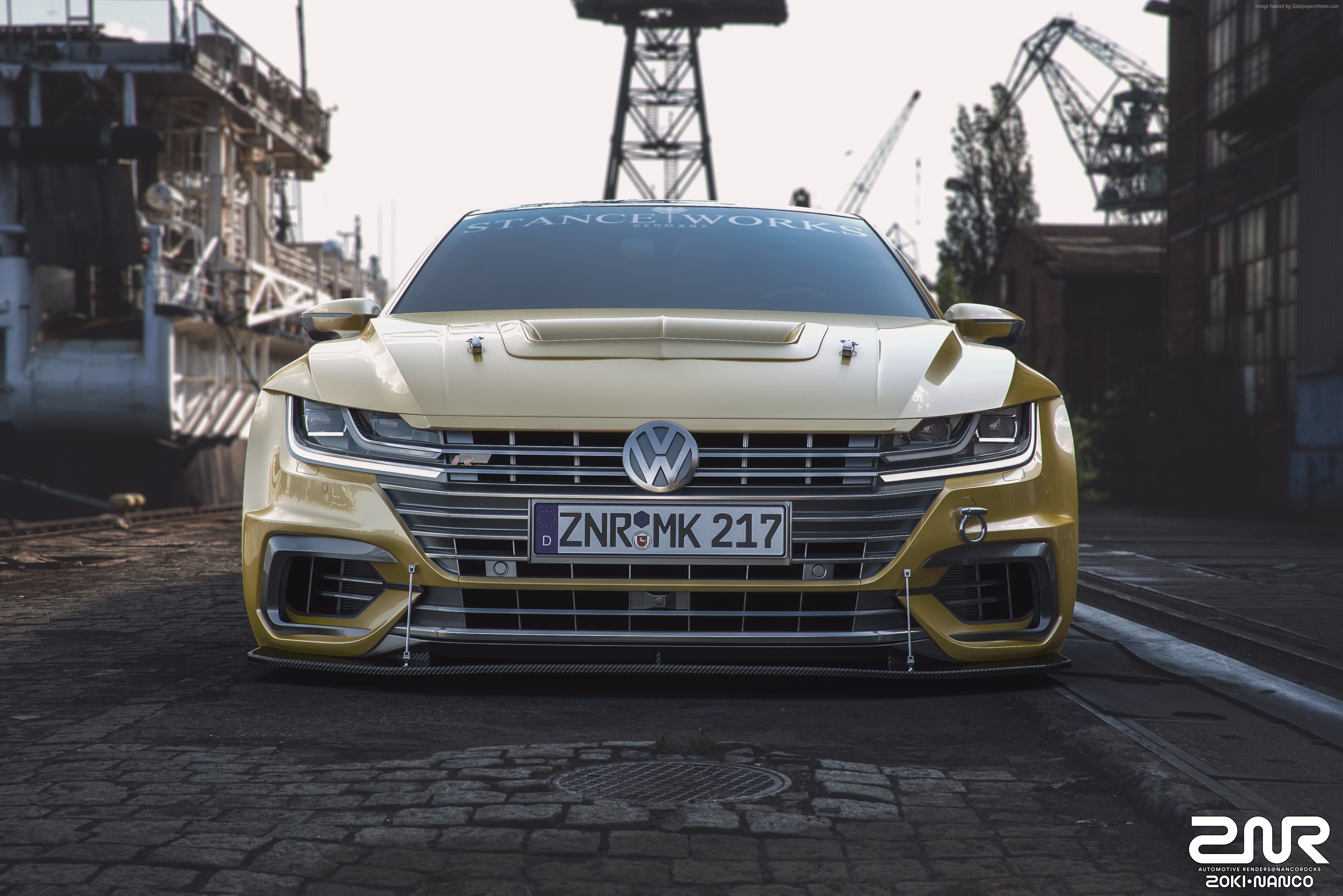 4K, 2018 Cars, Volkswagen Arteon R Line, Custom Gallery HD Wallpaper