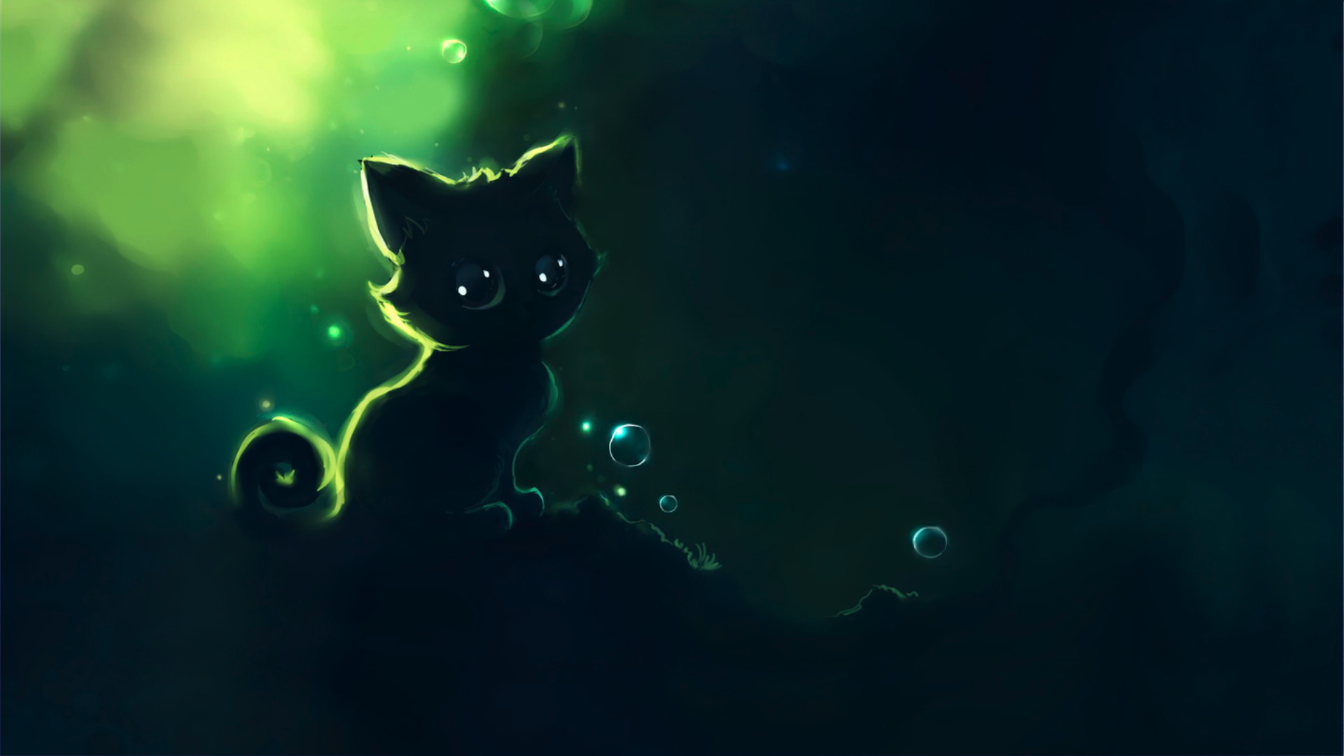 night cats artwork Apofiss / Wallbase.cc. Cute wallpaper background, Cat wallpaper, Cat artwork