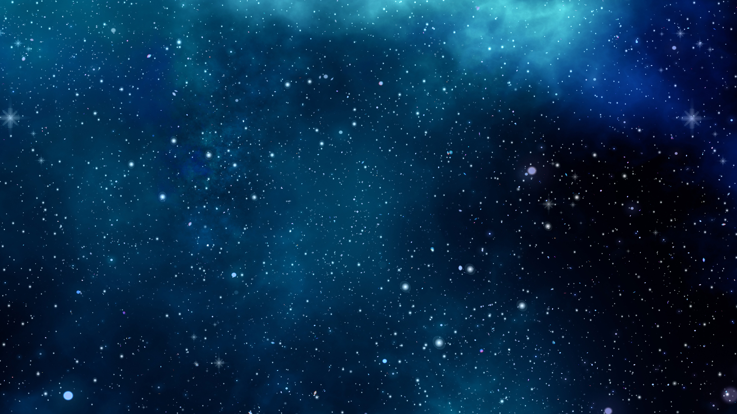 Blue Space 2K Wallpaper x 1440 px