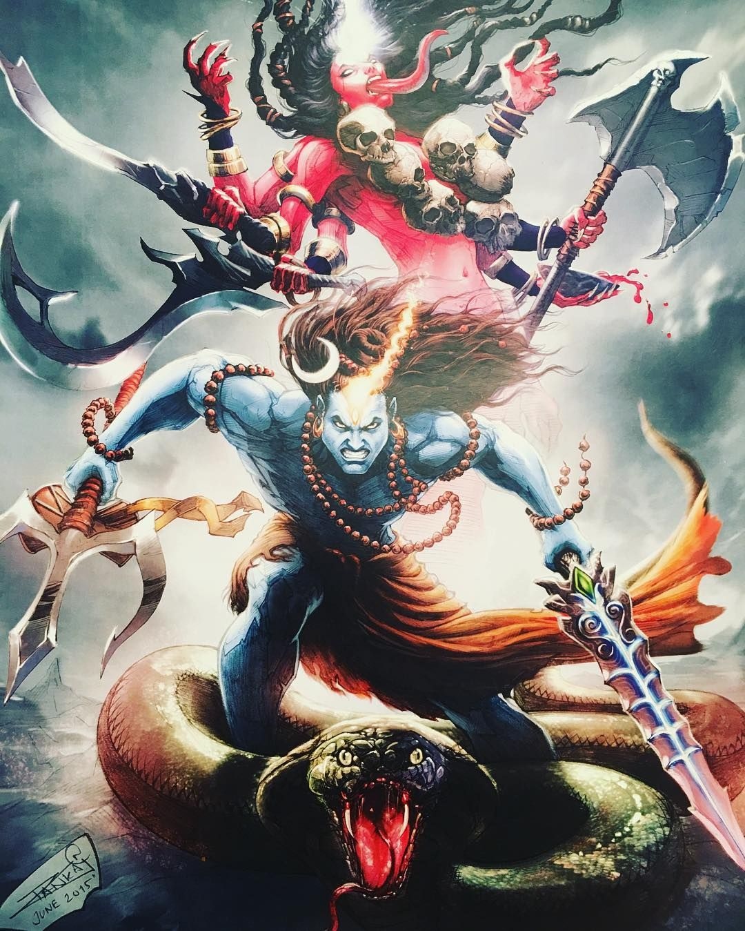 Angry shiva Wallpaper Download