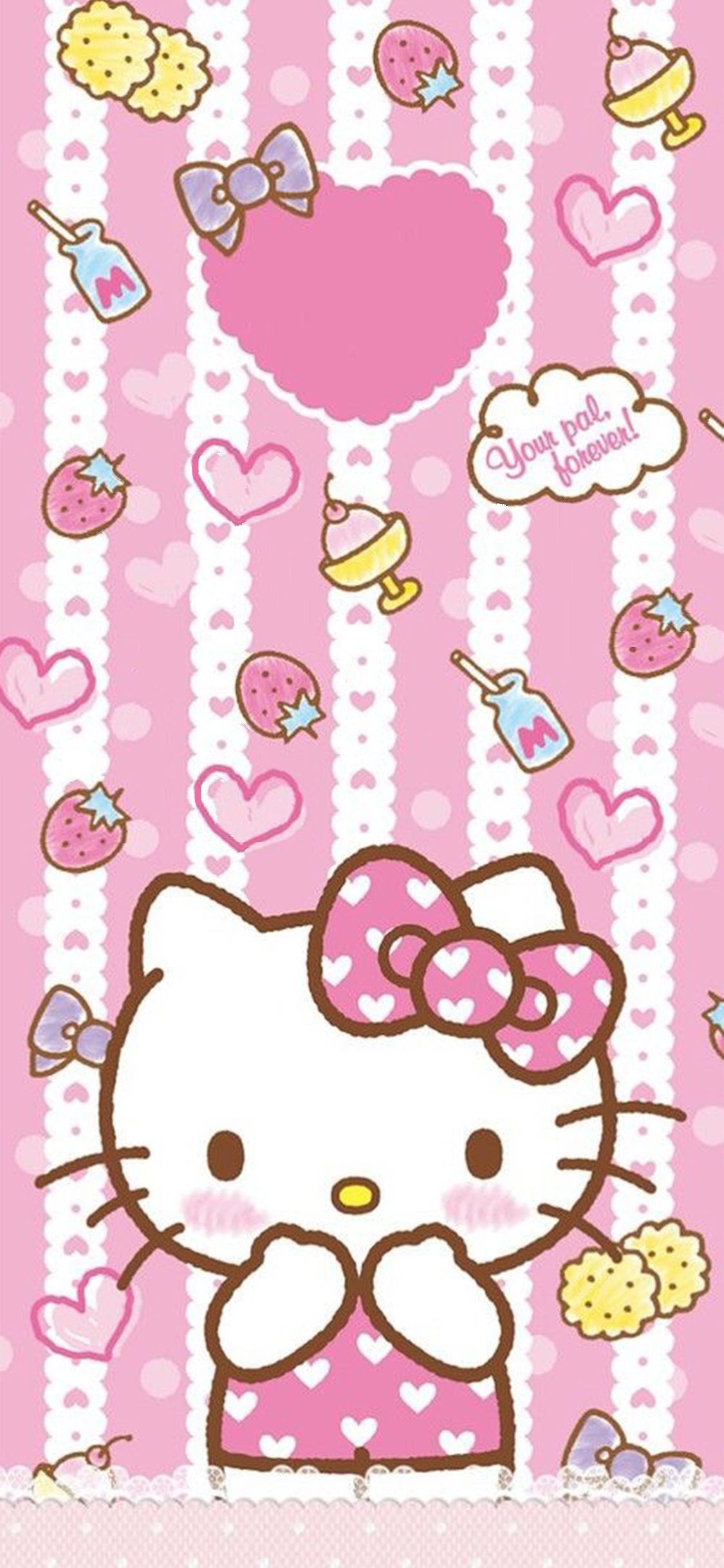 Hello Kitty Pink iPhone Wallpaper Free Hello Kitty Pink iPhone Background