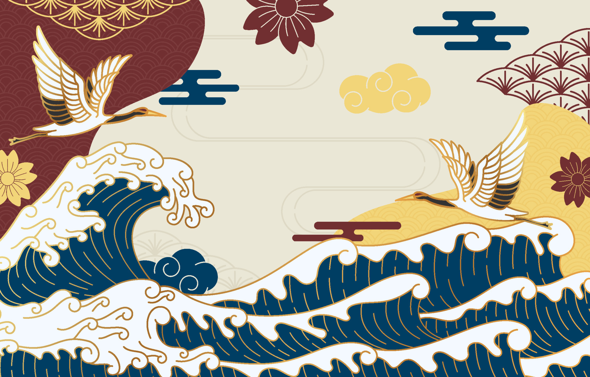 Japanese Background Vector Art, Icon, and Graphics for Free Download