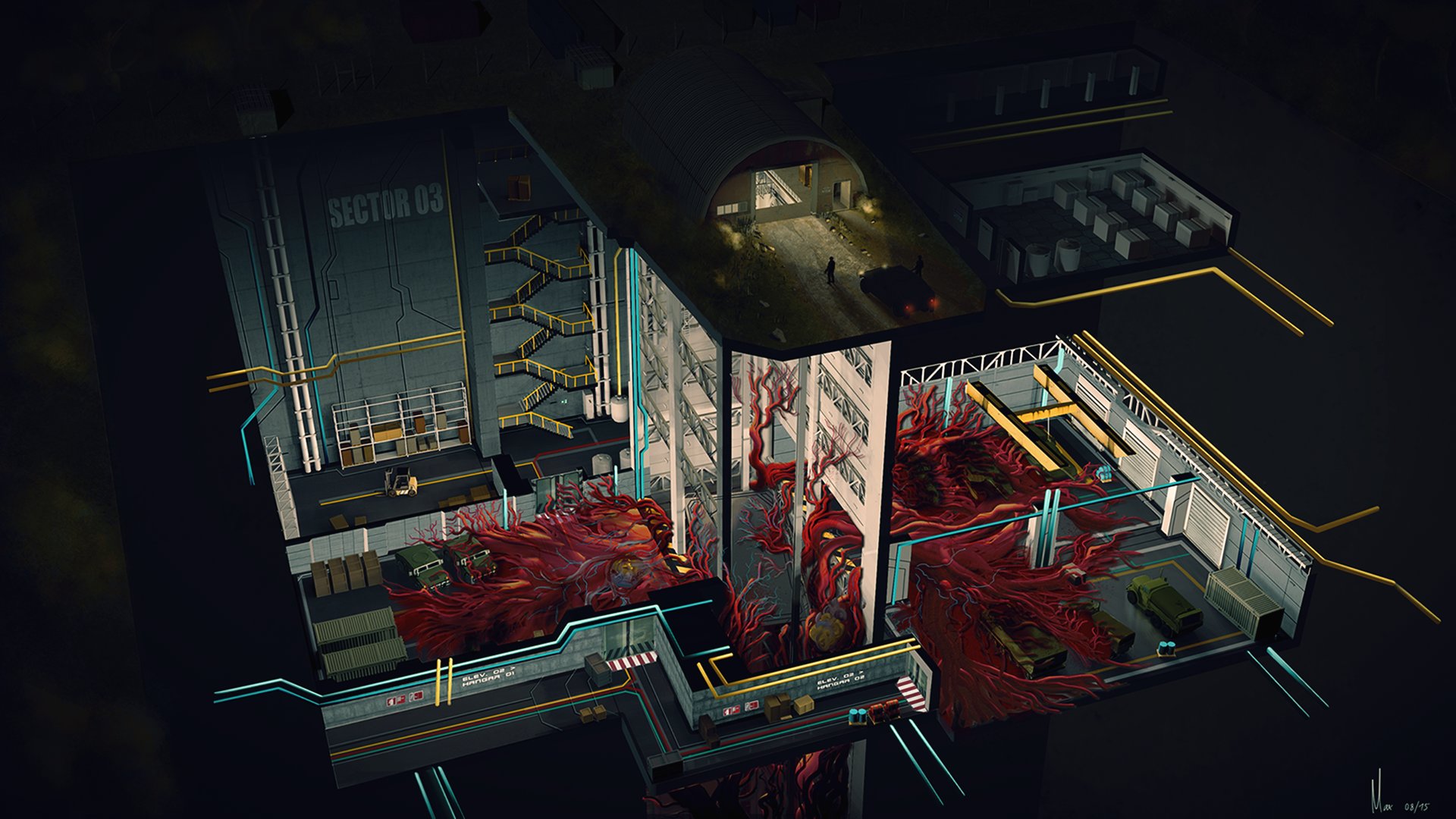 Overgrown Underground Facility