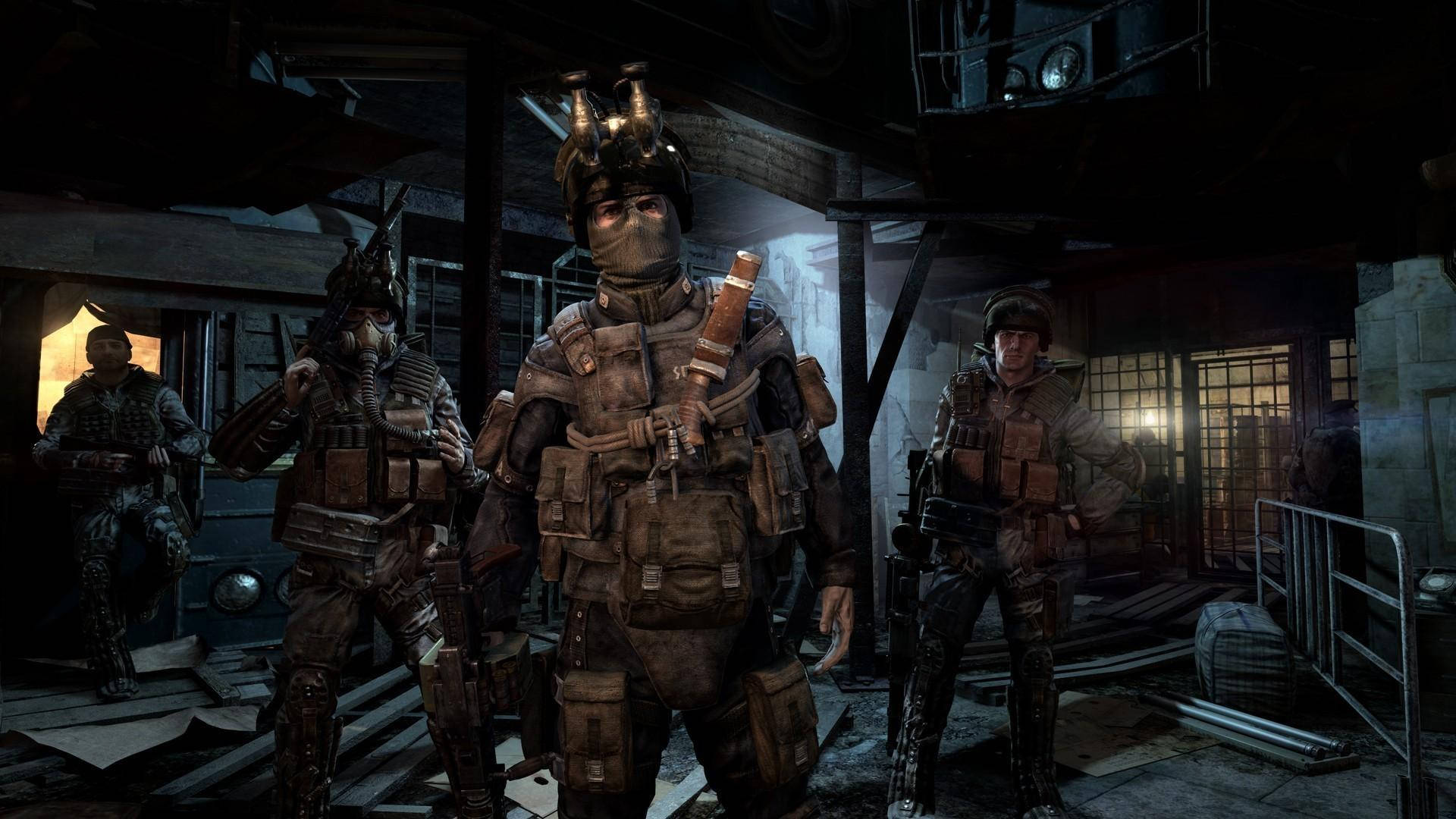 Download 4k Metro 2033 Soldiers In Base Wallpaper