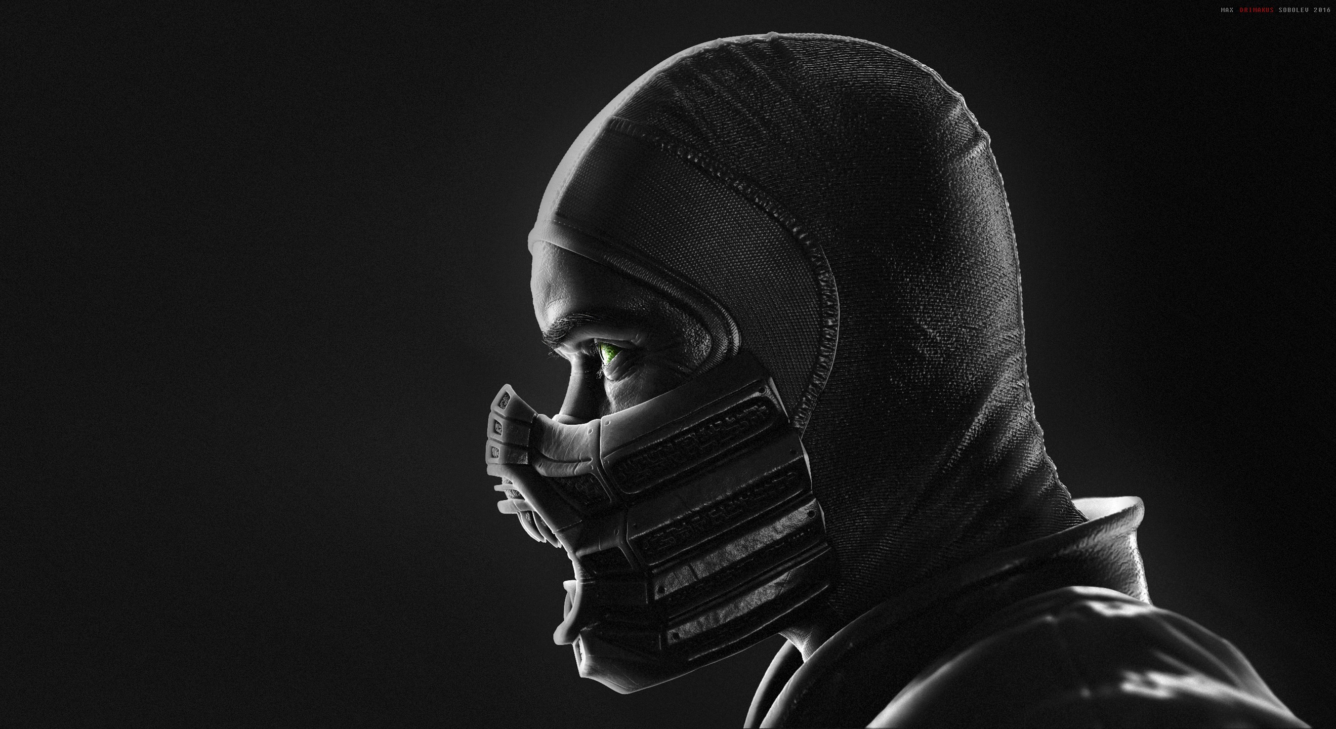 Wallpaper, video games, Mortal Kombat, illustration, Reptile Mortal Kombat 2640x1440