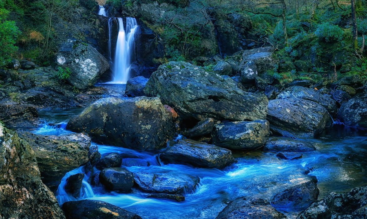 Loch Lomond and Trossachs National Park Scotland Waterfall Loch Lomond wallpaperx3584