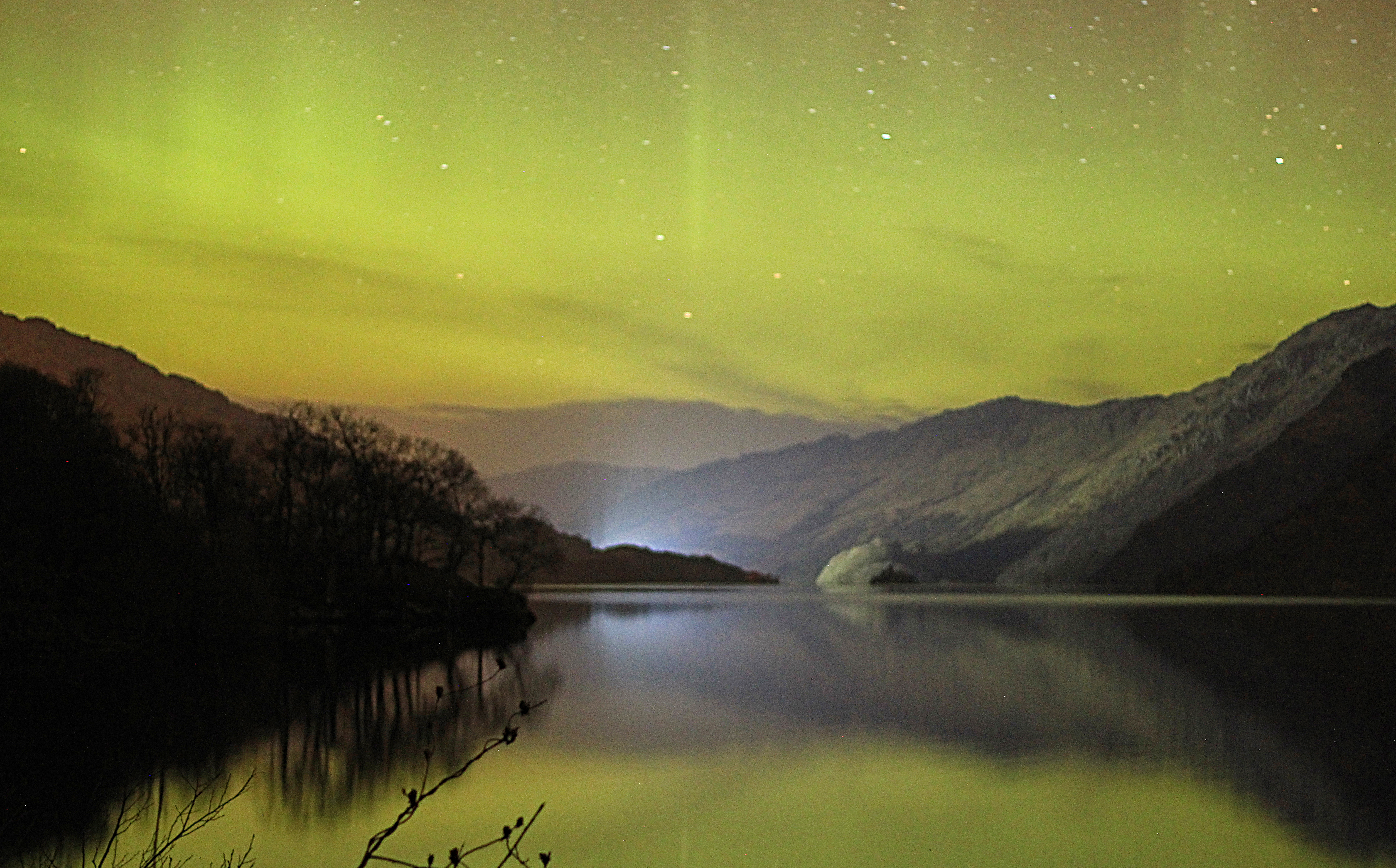 Wallpaper, outside, lights, BEN, just, loch, lomond, northen, tarbet 5016x3120