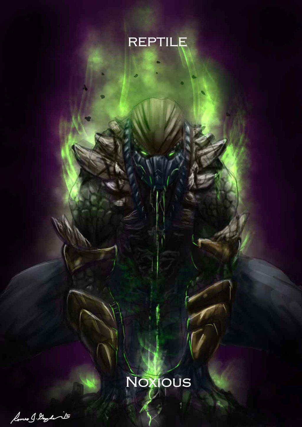 Mortal Kombat Reptile Variation: Noxious. Reptile mortal kombat, Mortal kombat x, Mortal kombat