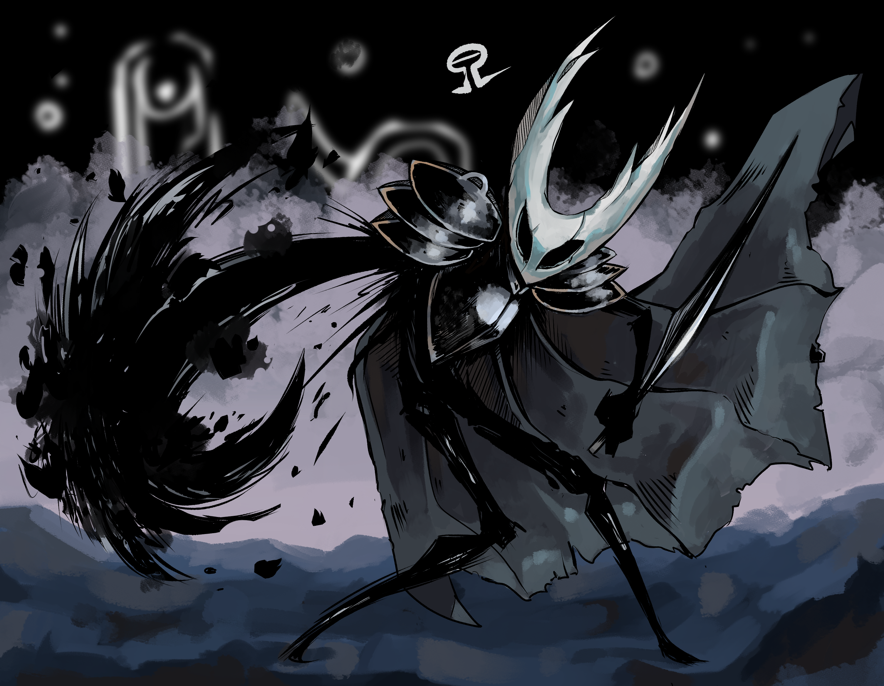 Pure Vessel fanart I did yesterday, for Hollow Knight Anniversary