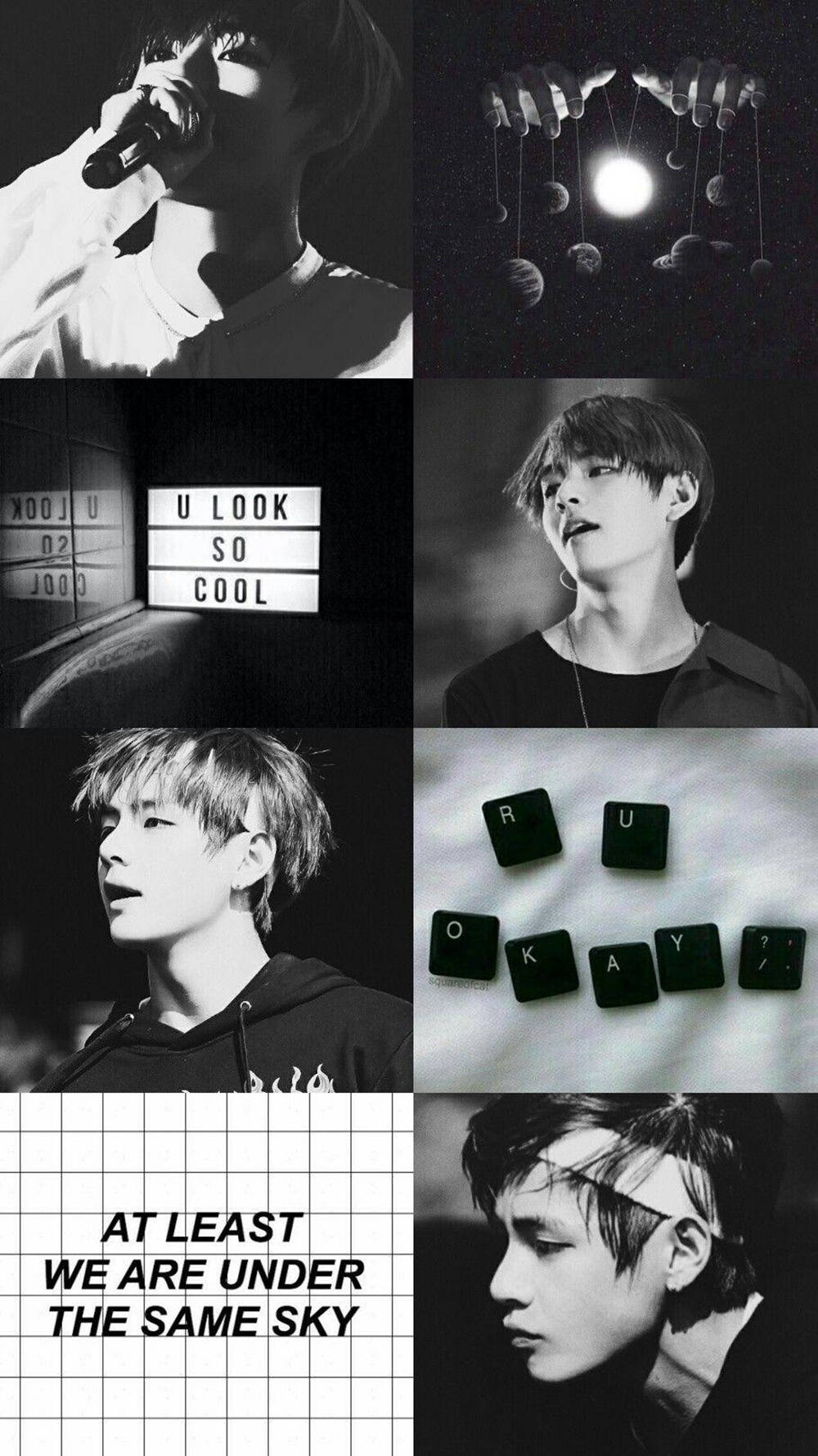 Download Dark Kim Tae Hyung Aesthetic Wings Era Wallpaper