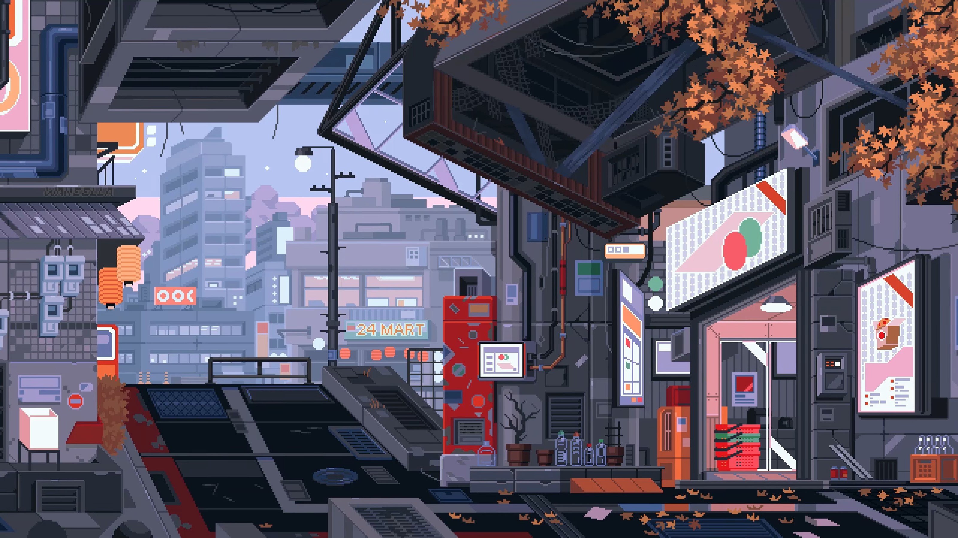 100+] Cyberpunk Pixel Art Wallpapers