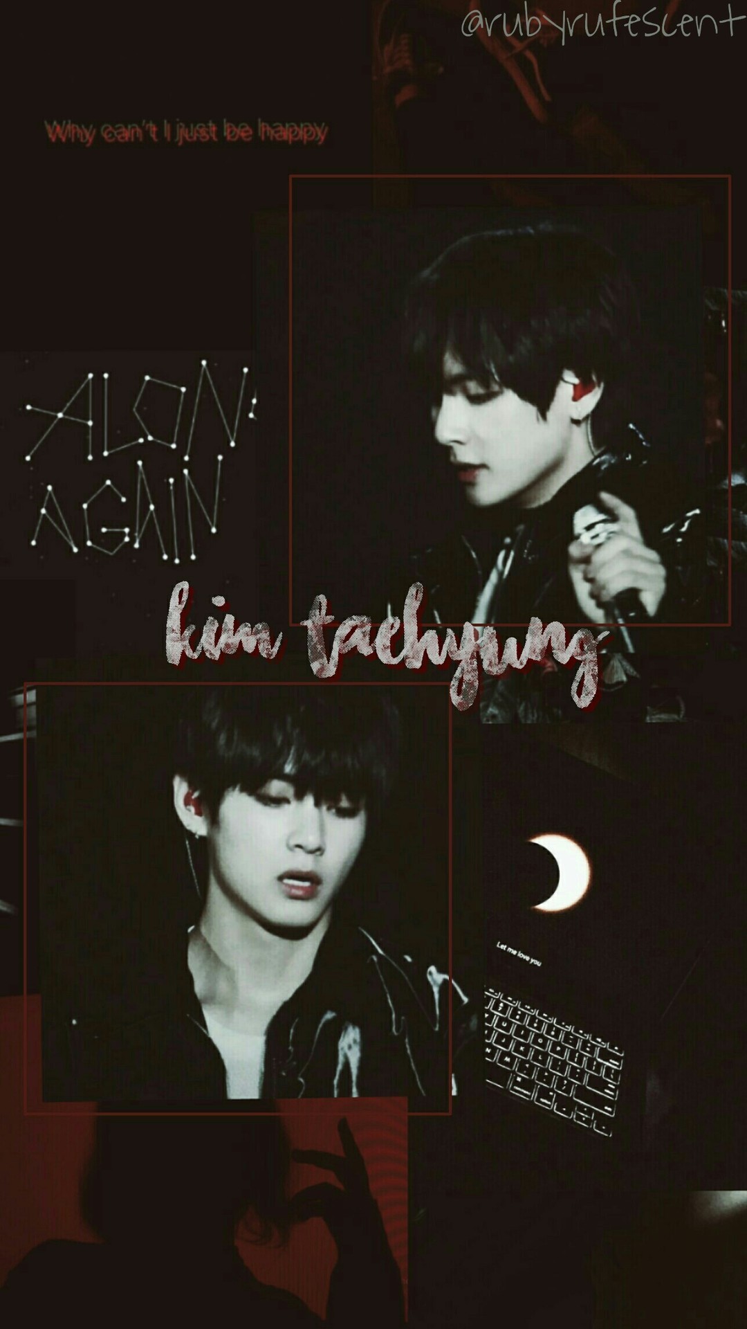 tarot & mbti lover dark emo aesthetic wallpaper by