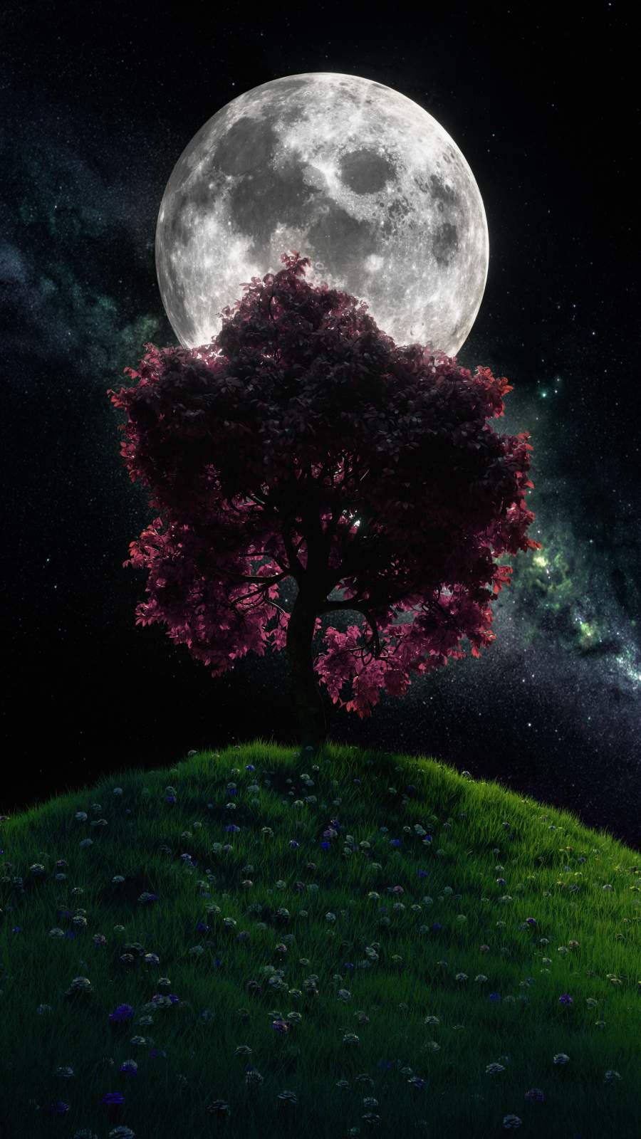 Moon Tree IPhone Wallpaper Wallpaper, iPhone Wallpaper