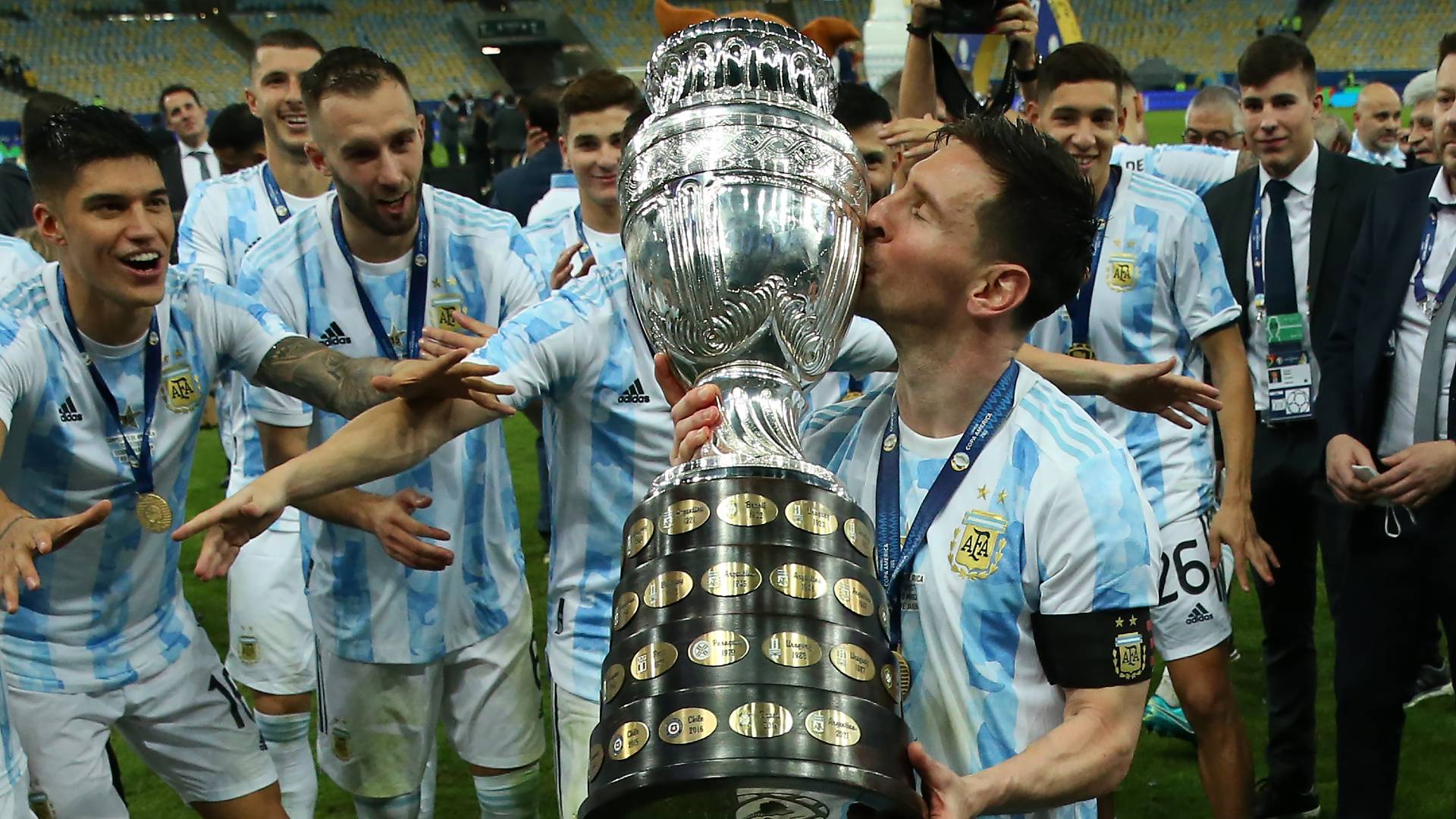 Copa America win gave Messi life!' icon happy again as Aguero reflects on 'liberating' trophy triumph. Goal.com English Oman