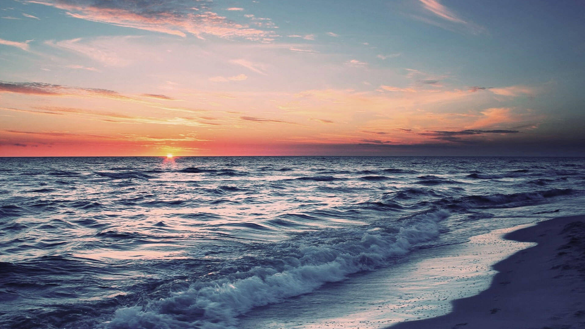 Download Chennai Beach Sunset Wallpaper