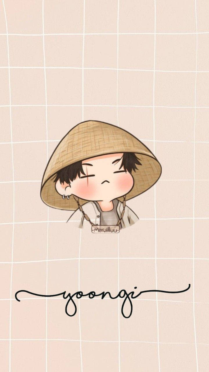 Download Bts Suga Cute Chibi Wallpaper