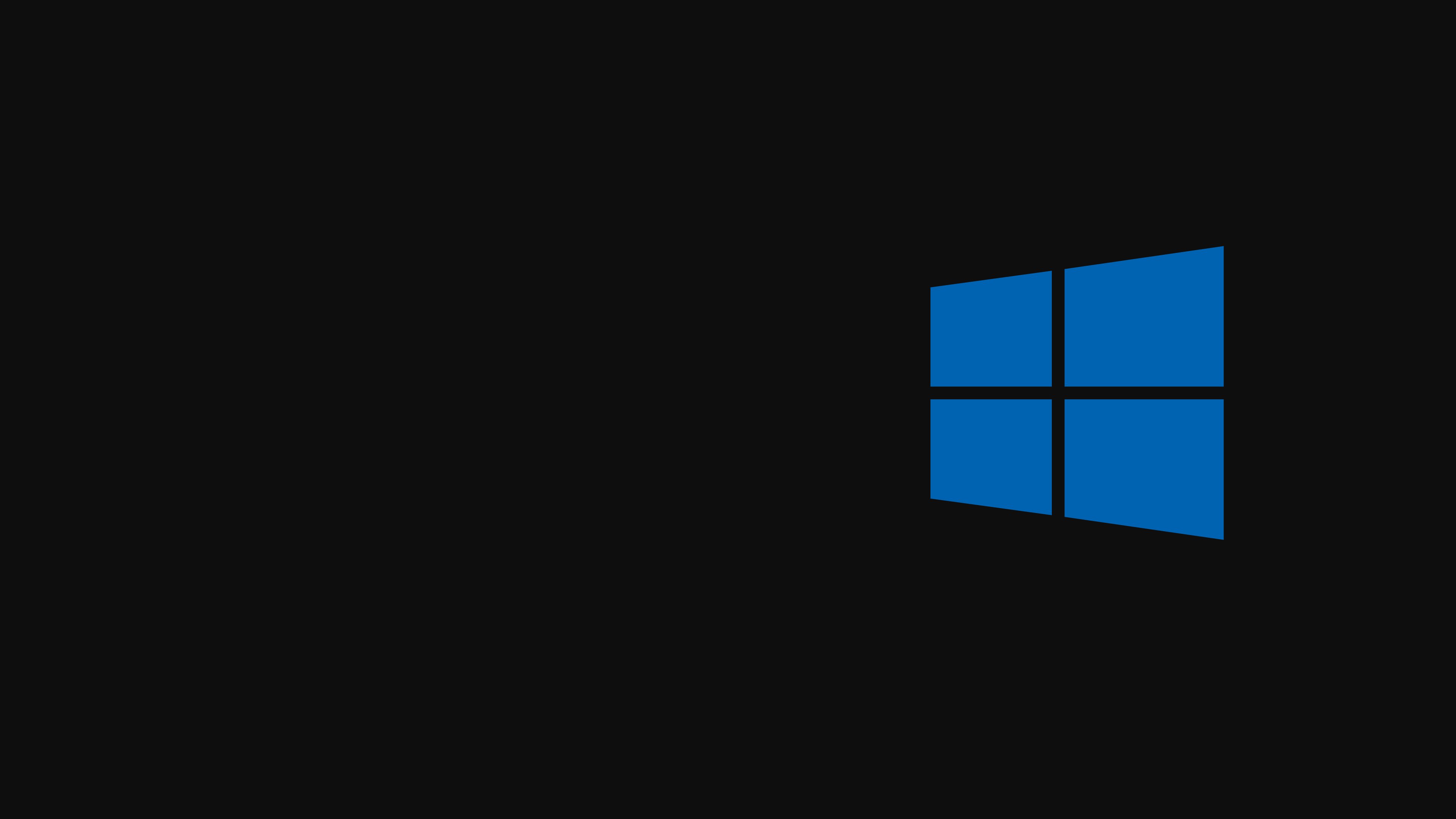 Windows 10 Dark Modern 4k Wallpaper (3840 x 2160)
