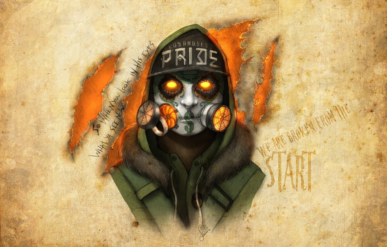 Wallpaper J Dog, Hollywood Undead, Artwork, Notes From The Underground Image For Desktop, Section музыка