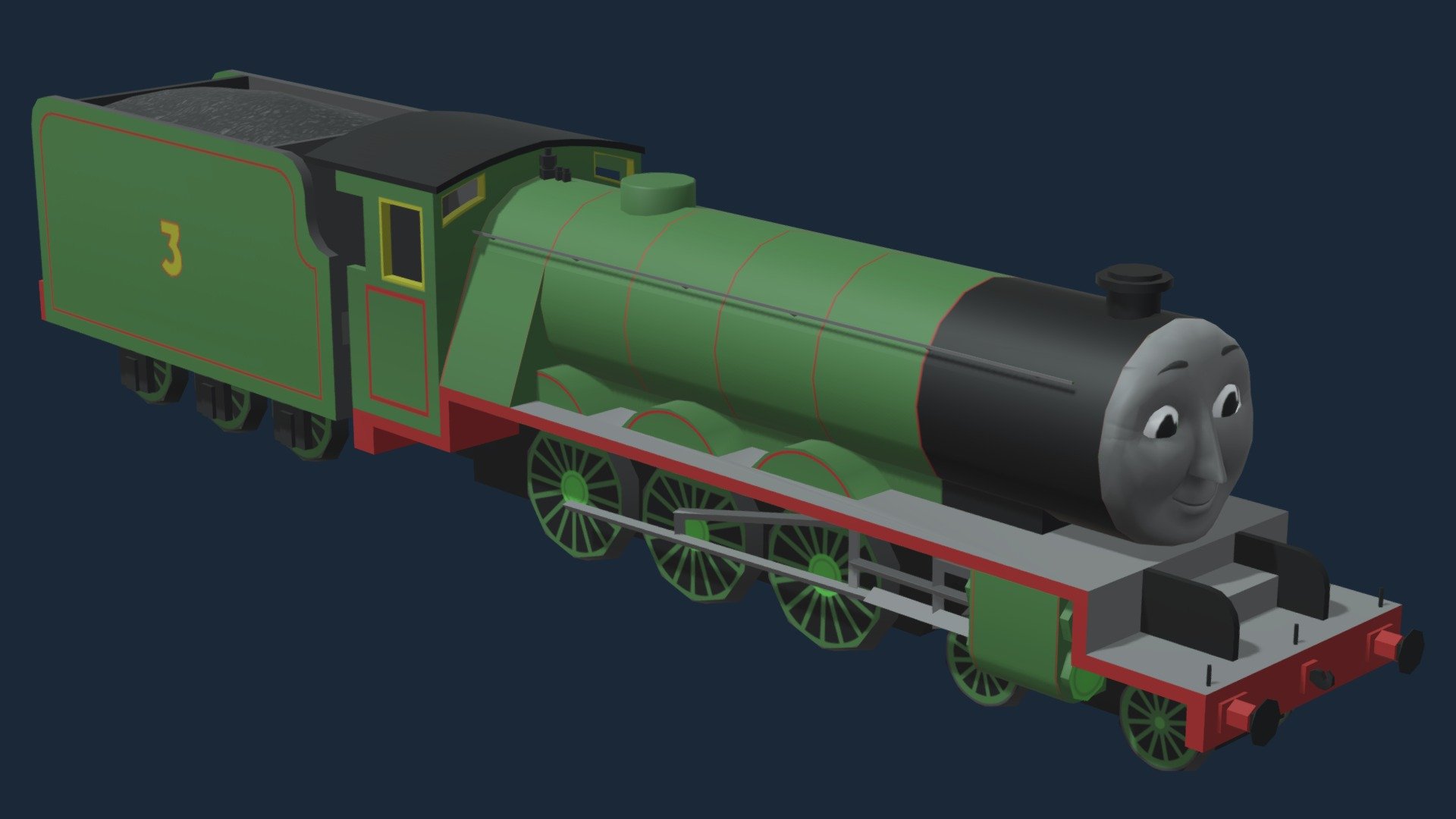 Henry the Green Engine Free 3D model by Sea Land Air [0e3ad1b]