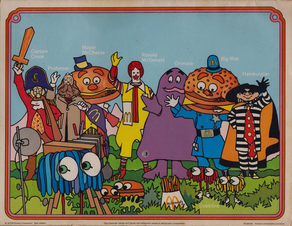 McDonaldland. Vintage cartoon, Retro ads, Retro poster