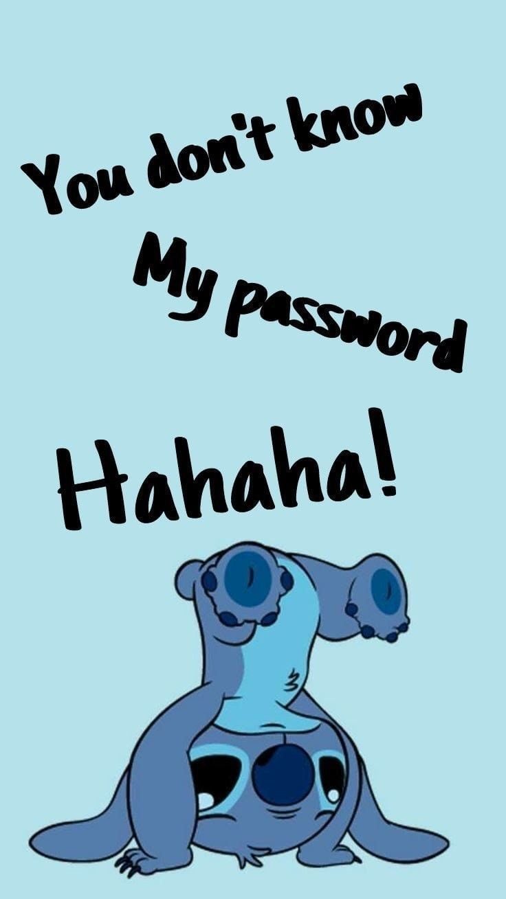 Don't Touch My Phone Stitch Wallpaper