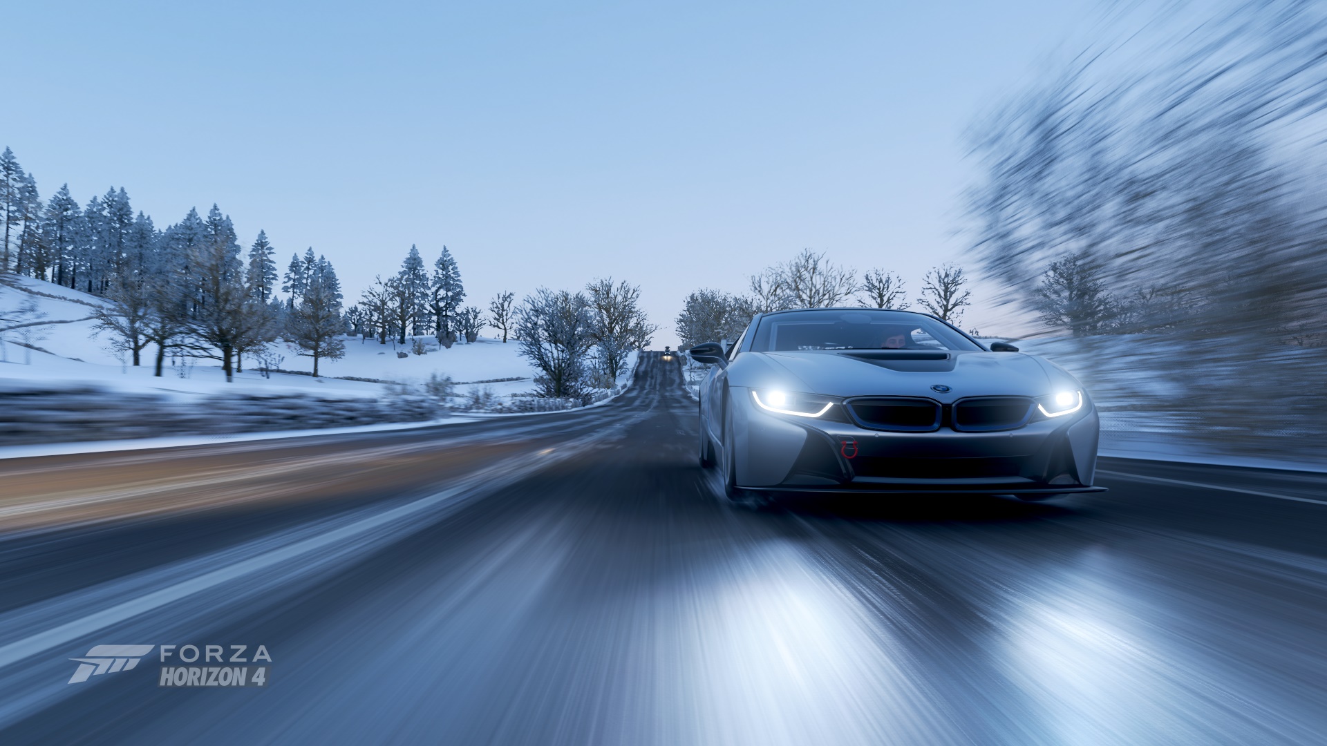 Wallpaper, Forza Horizon 4, vehicle, sports car, Speed Racer, race cars, BMW i8 1920x1080