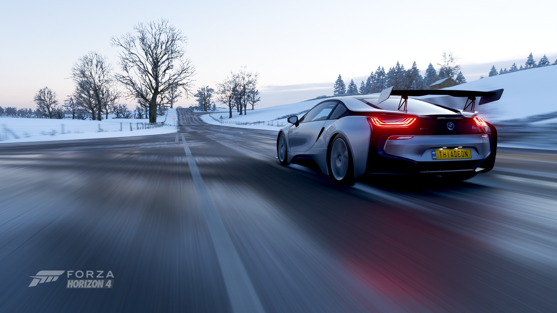car, video games, BMW, sports car, race cars, BMW i8, BMW Vision, silver cars, vehicle, Forza, concept car, Hybrid, concept cars, Speed Racer, Forza Horizon 4 Gallery HD Wallpaper
