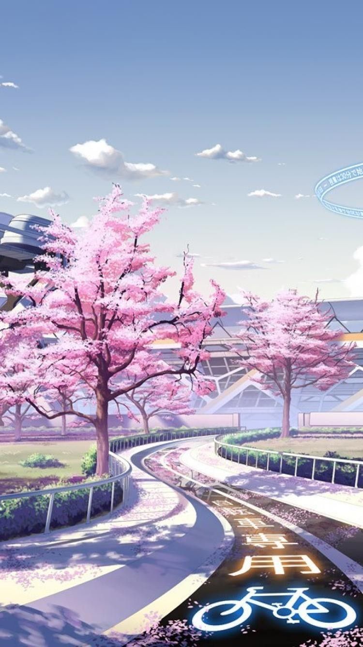 Anime Tree Wallpaper. Spring wallpaper, Tree wallpaper, Japan spring
