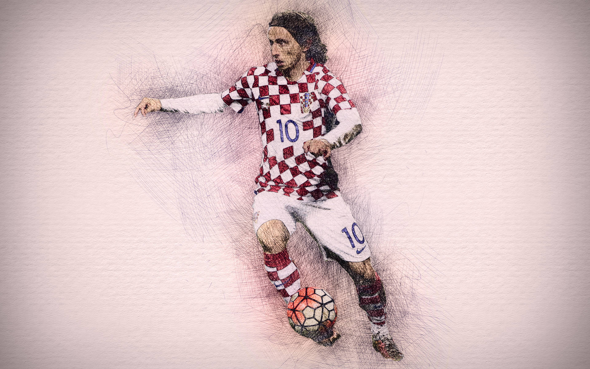 Download Croatia Luka Modrić Wallpaper